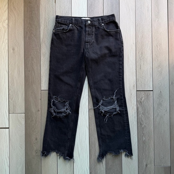 We The Free Denim - Free People Maggie Mid-Rise Straight-Leg Jeans | Size: 26
